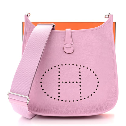 Hermes Taurillon Clemence Evelyne III PM Mauve Sylvestre 11 of 11
