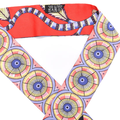 Hermes Silk The Savana Dance Twilly Rouge Parme Corail 2 of 3