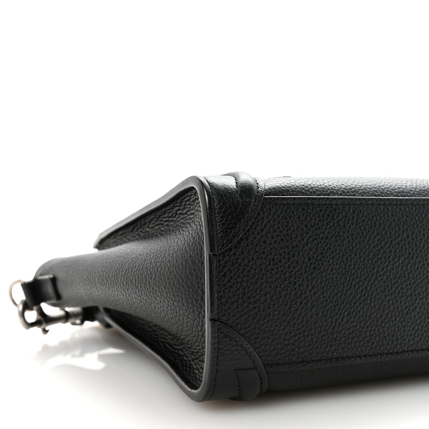 Celine Drummed Calfskin Nano Luggage Black 9 of 10