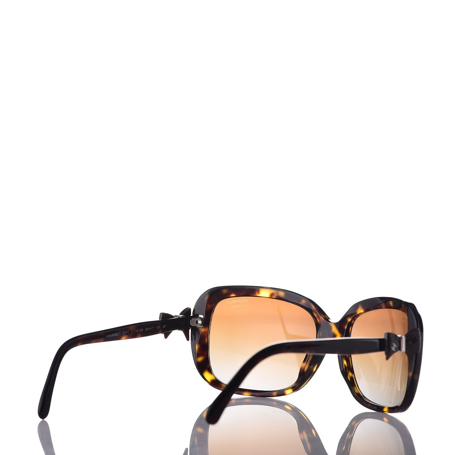 Chanel CC Bow Sunglasses 5171 Tortoise 6 of 7