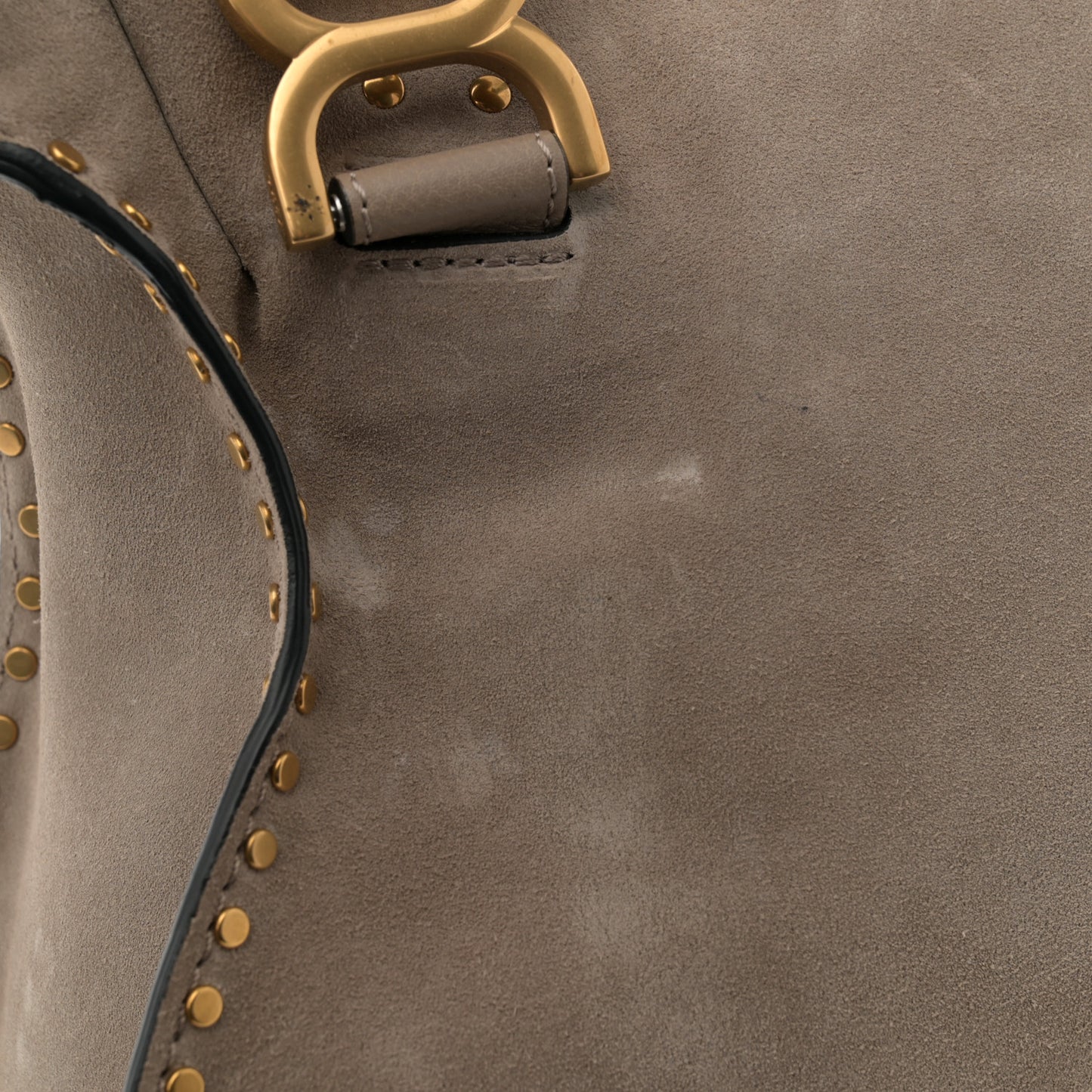 Suede Calfskin Braided Medium Marcie Satchel Motty Grey