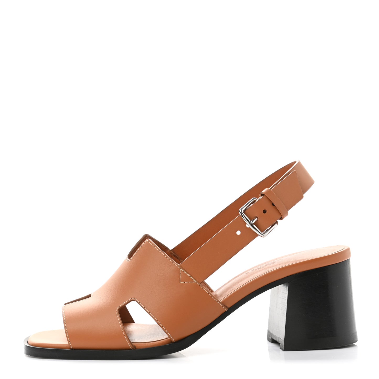 Calfskin Elbe 60 Sandals 38 Marron Glaise