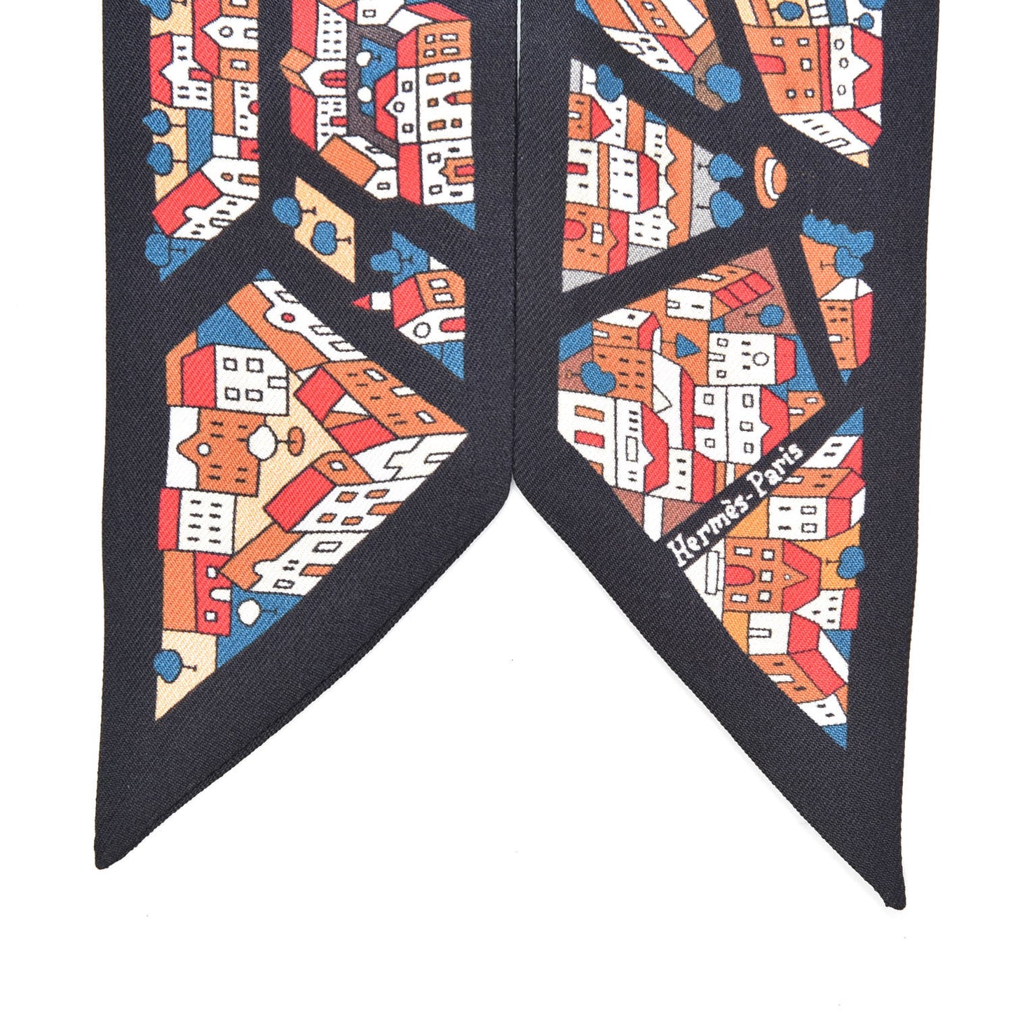 Silk Rive Droite Rive Gauche Twilly Noir Brique Bleu