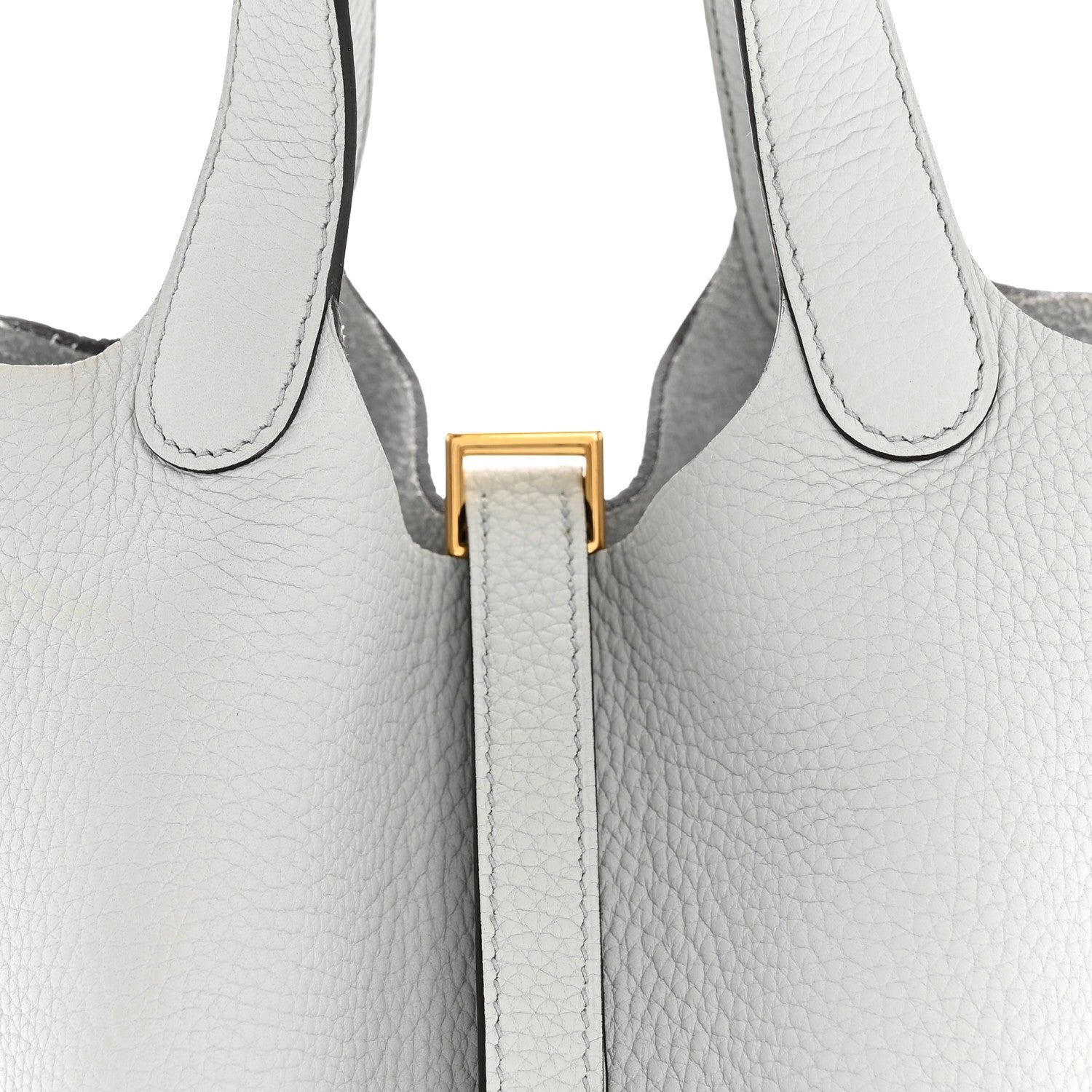 Hermes Taurillon Clemence Picotin Lock 18 PM Bleu Pale 8 of 12