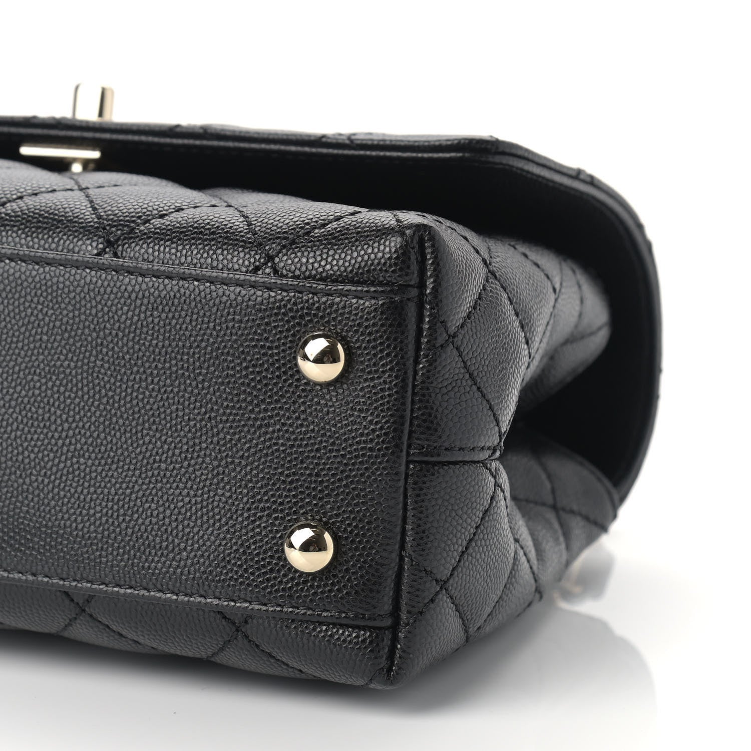 Chanel Caviar Quilted Mini Coco Handle Flap Black 9 of 9
