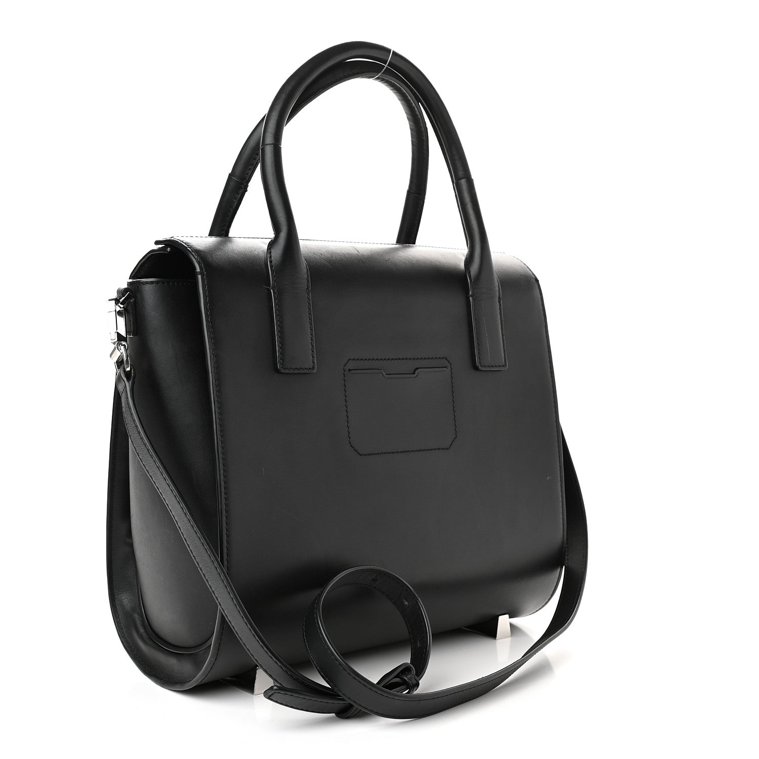 Alexander Wang Smooth Calfskin Large Chastity Bag Black Rhodium Hardware 3 of 11