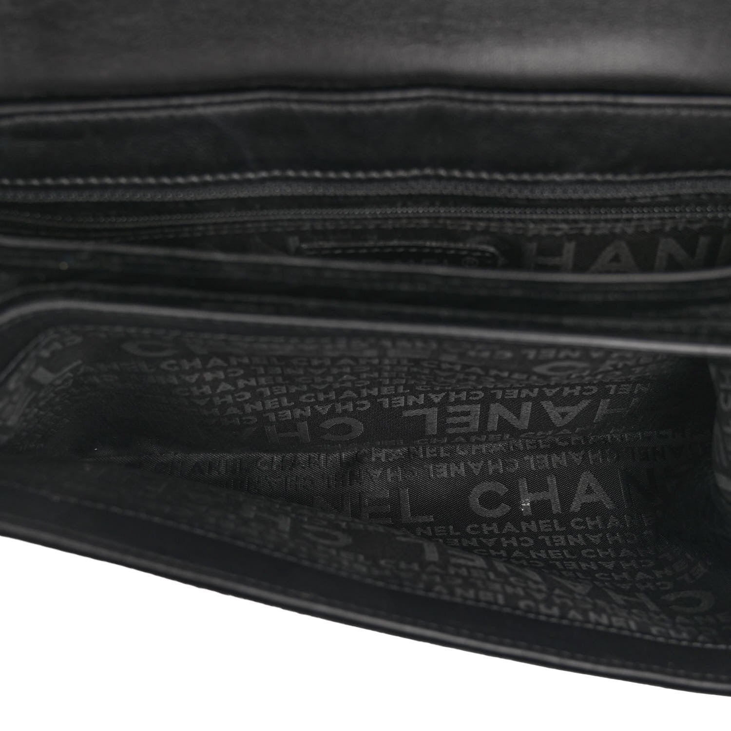Chanel Velvet Lambskin Camellia No. 5 Flap Bag Black 5 of 9