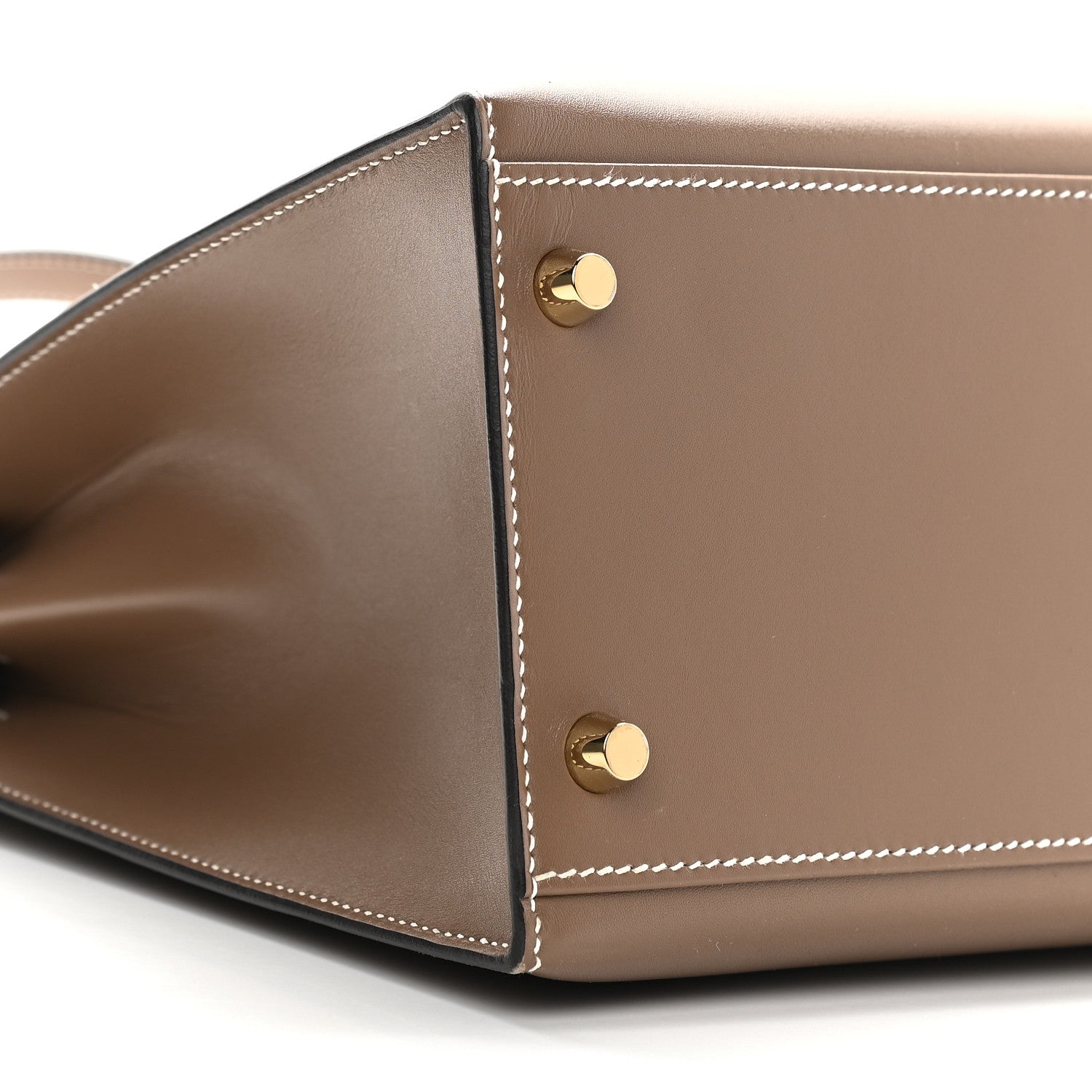 Hermes Tadelakt Sellier Kelly 32 Etoupe 8 of 10