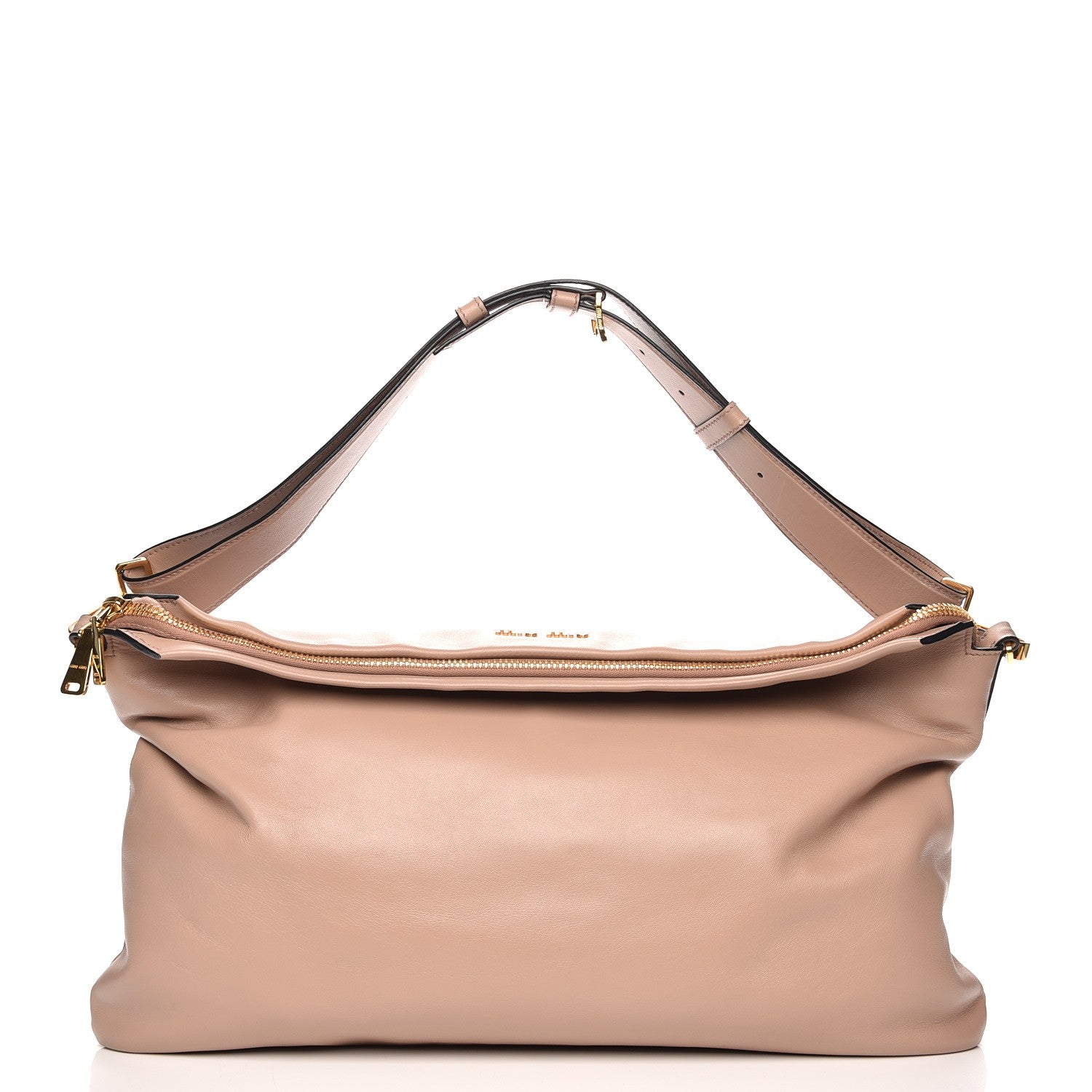 Miu Miu Soft Calf Cloud Hobo Cammeo 3 of 10