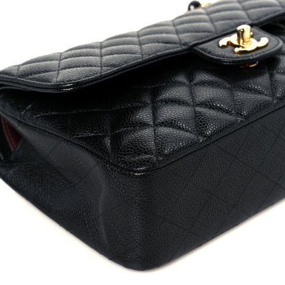 Chanel Caviar Quilted Medium Double Flap Black 10 of 11