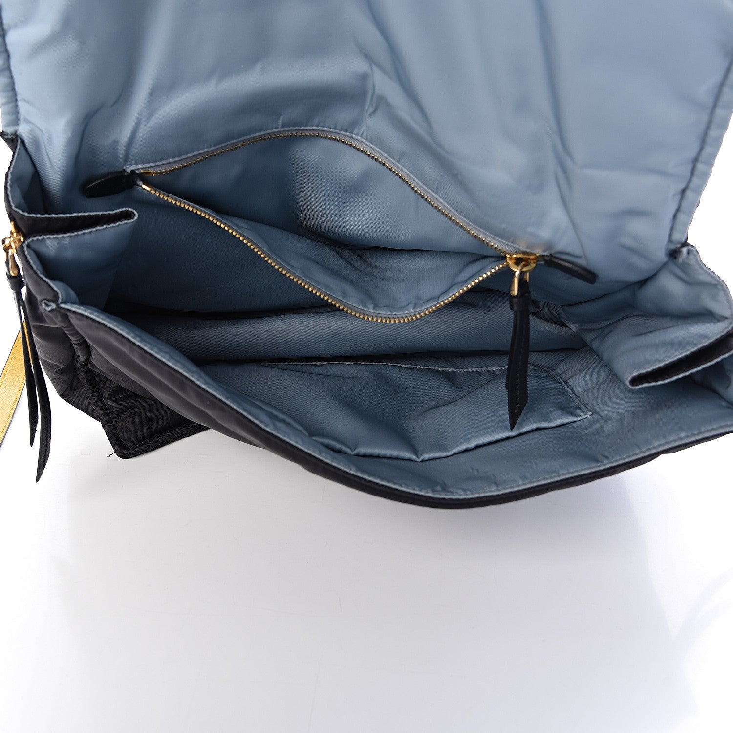 Prada Tessuto Nylon Etiquette Flap Black Soleil 5 of 10