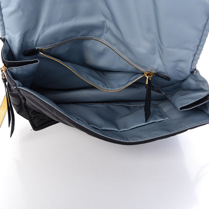 Prada Tessuto Nylon Etiquette Flap Black Soleil 5 of 10