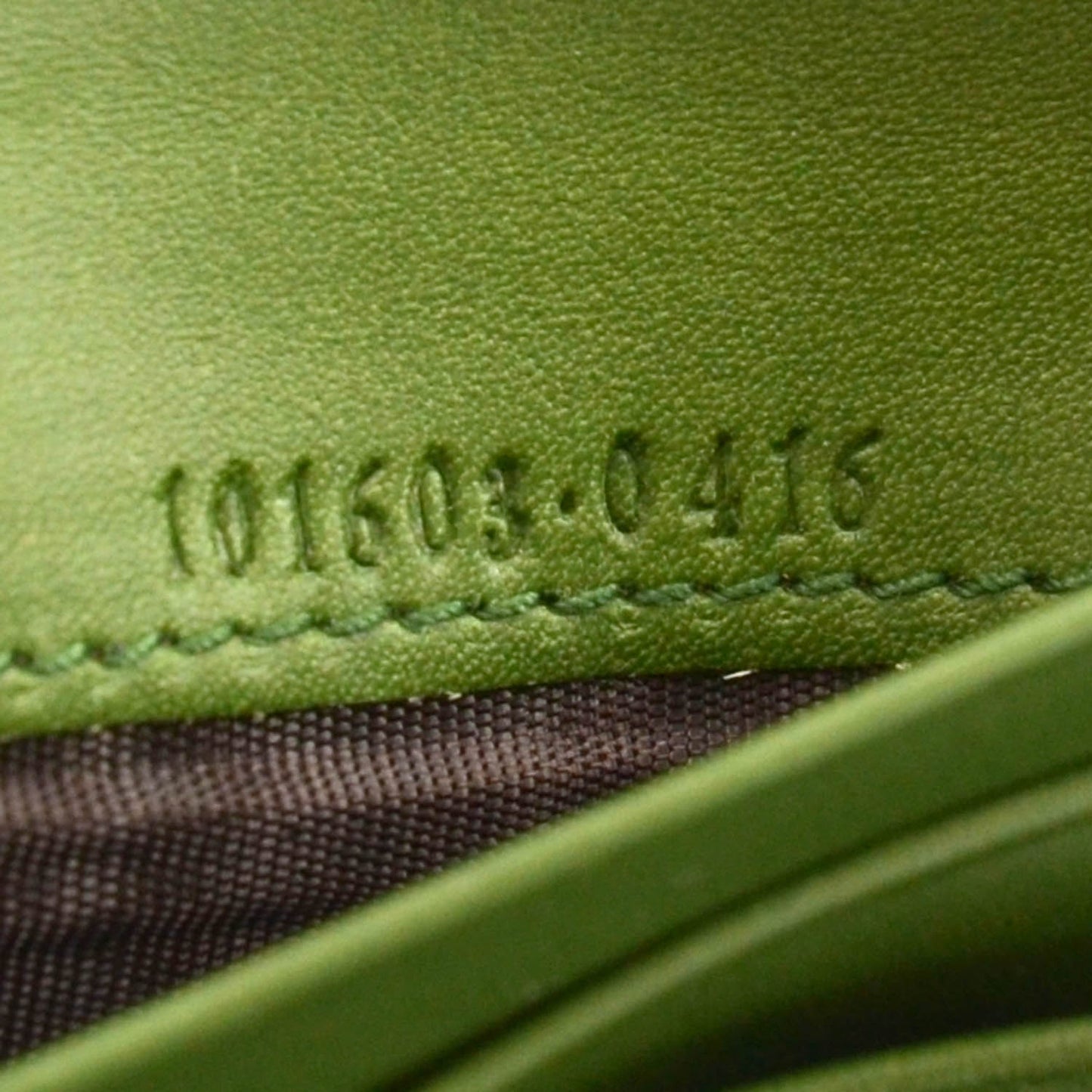 Leather Horsebit Compact Wallet Green