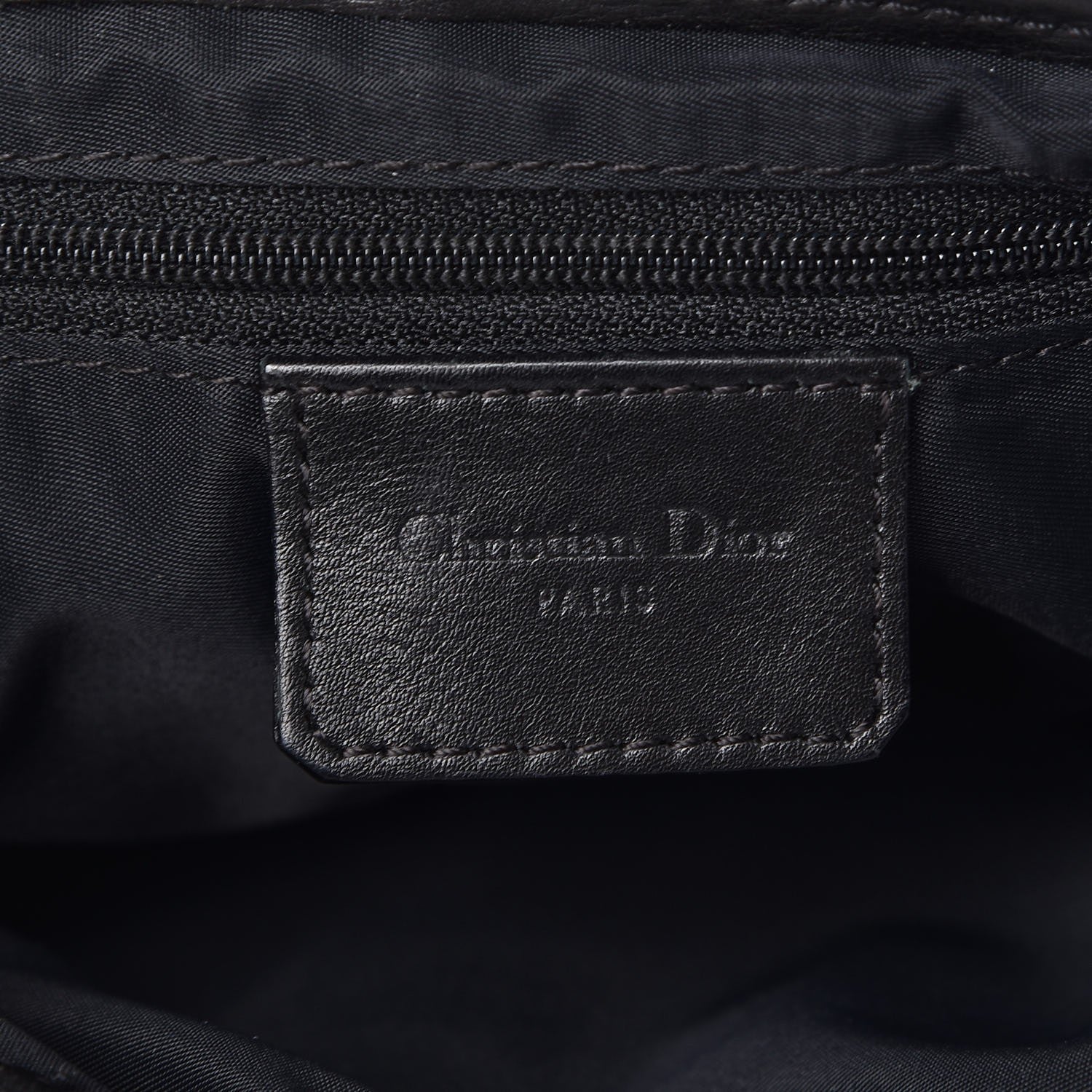 Christian Dior Monogram Double Saddle Bag Black 6 of 9