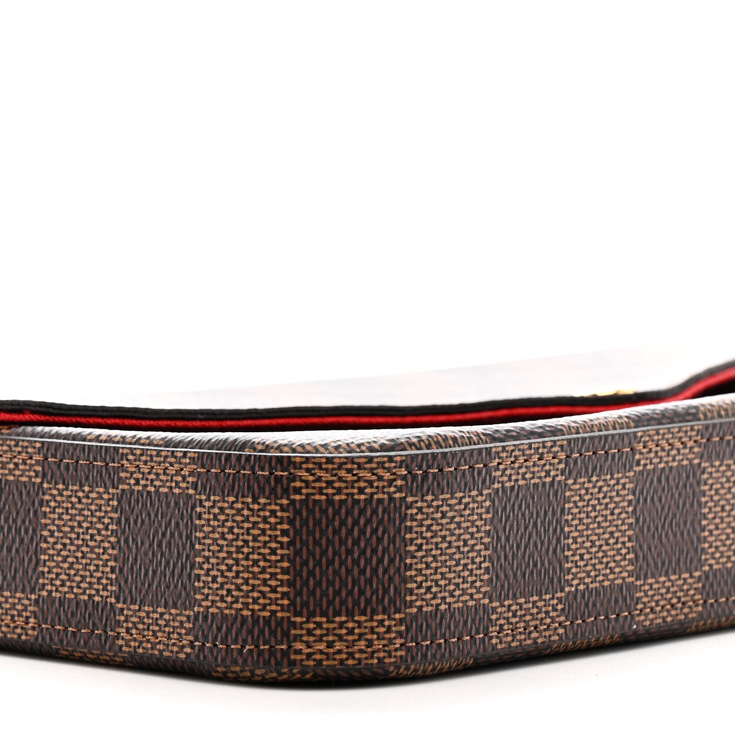Louis Vuitton Damier Ebene Pochette Felicie Chain Wallet 10 of 12