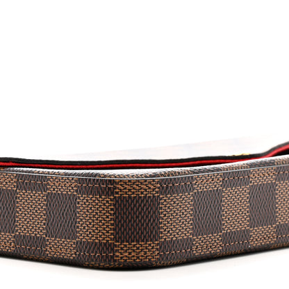 Louis Vuitton Damier Ebene Pochette Felicie Chain Wallet 10 of 12