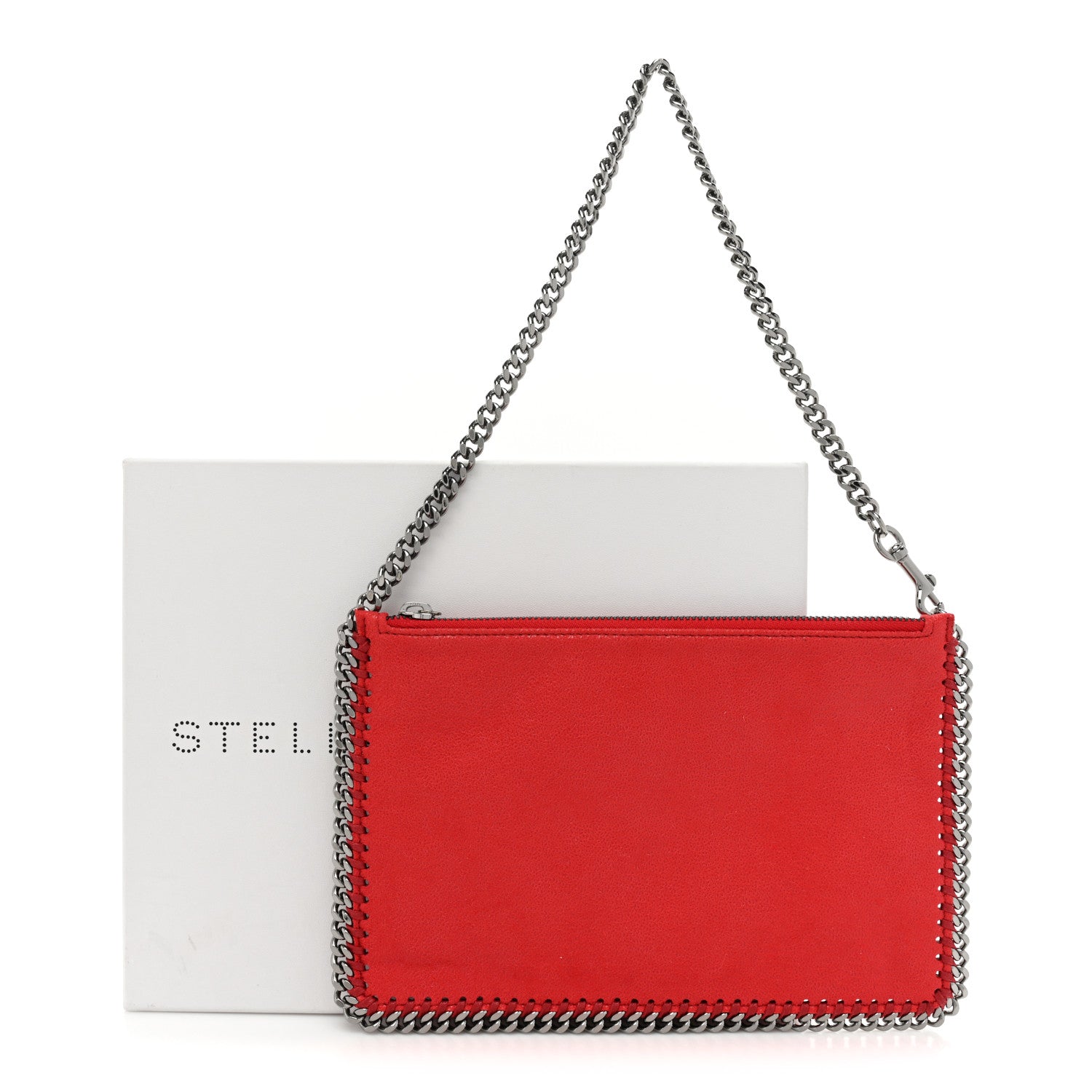 Stella McCartney Shaggy Deer Falabella Clutch Cherry 10 of 10