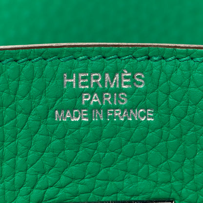 Hermes Taurillon Clemence Birkin 35 Menthe 24 of 34