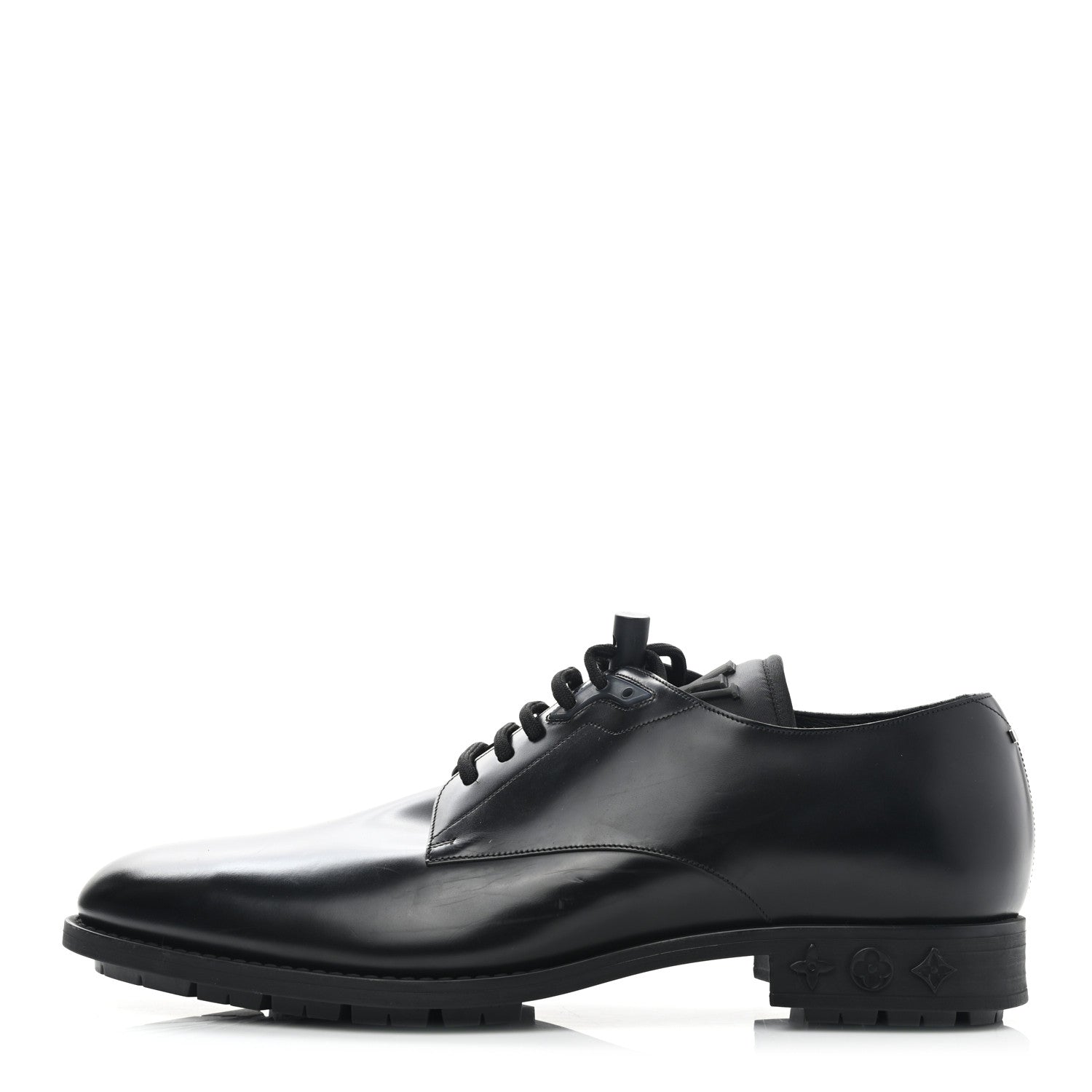 Louis Vuitton Calfskin Mens Formal Derby Shoes 9.5 Black 1 of 11