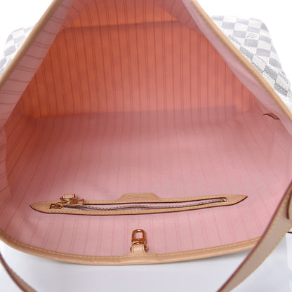 Louis Vuitton Damier Azur Delightful MM Rose Ballerine 5 of 8