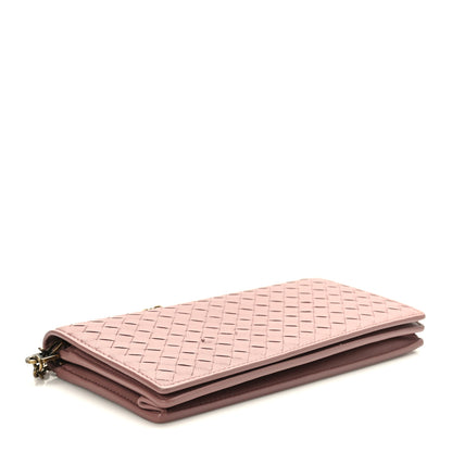 Bottega Veneta Nappa Intrecciato Continental Wallet on Chain Violet 4 of 10