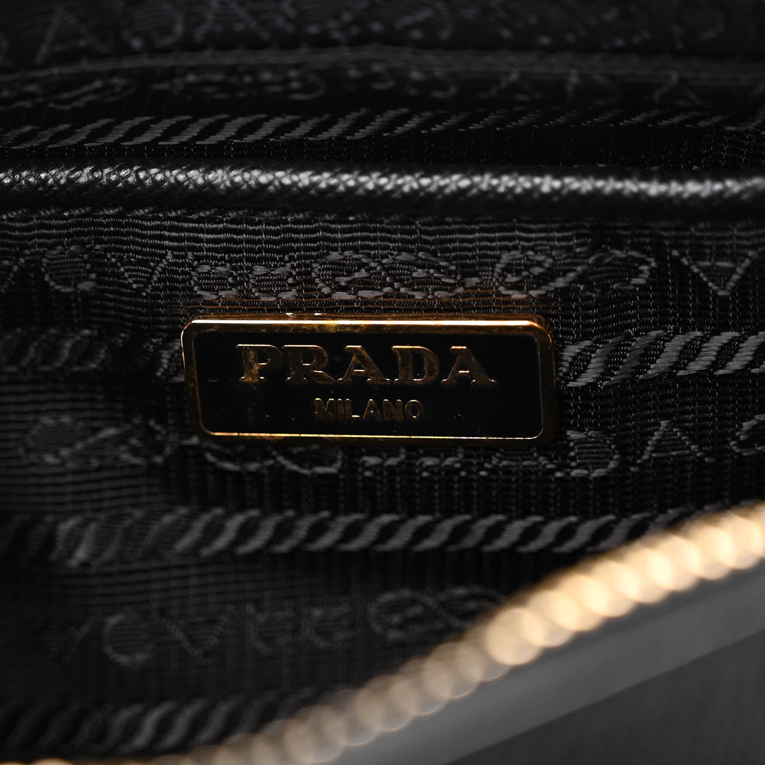 Prada Saffiano Mini Camera Crossbody Bag Black 6 of 9