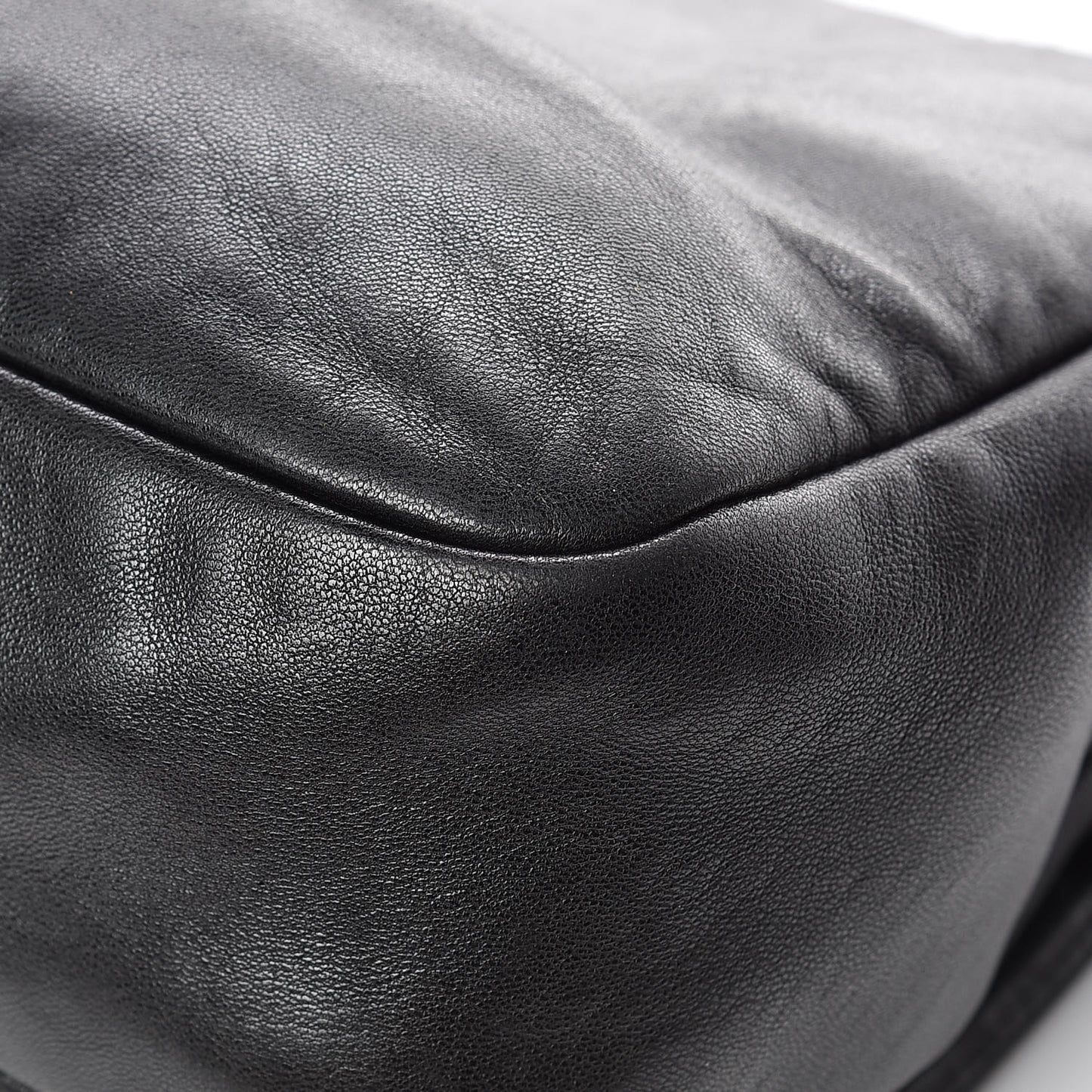 Lambskin Studded CC East West Flap Black