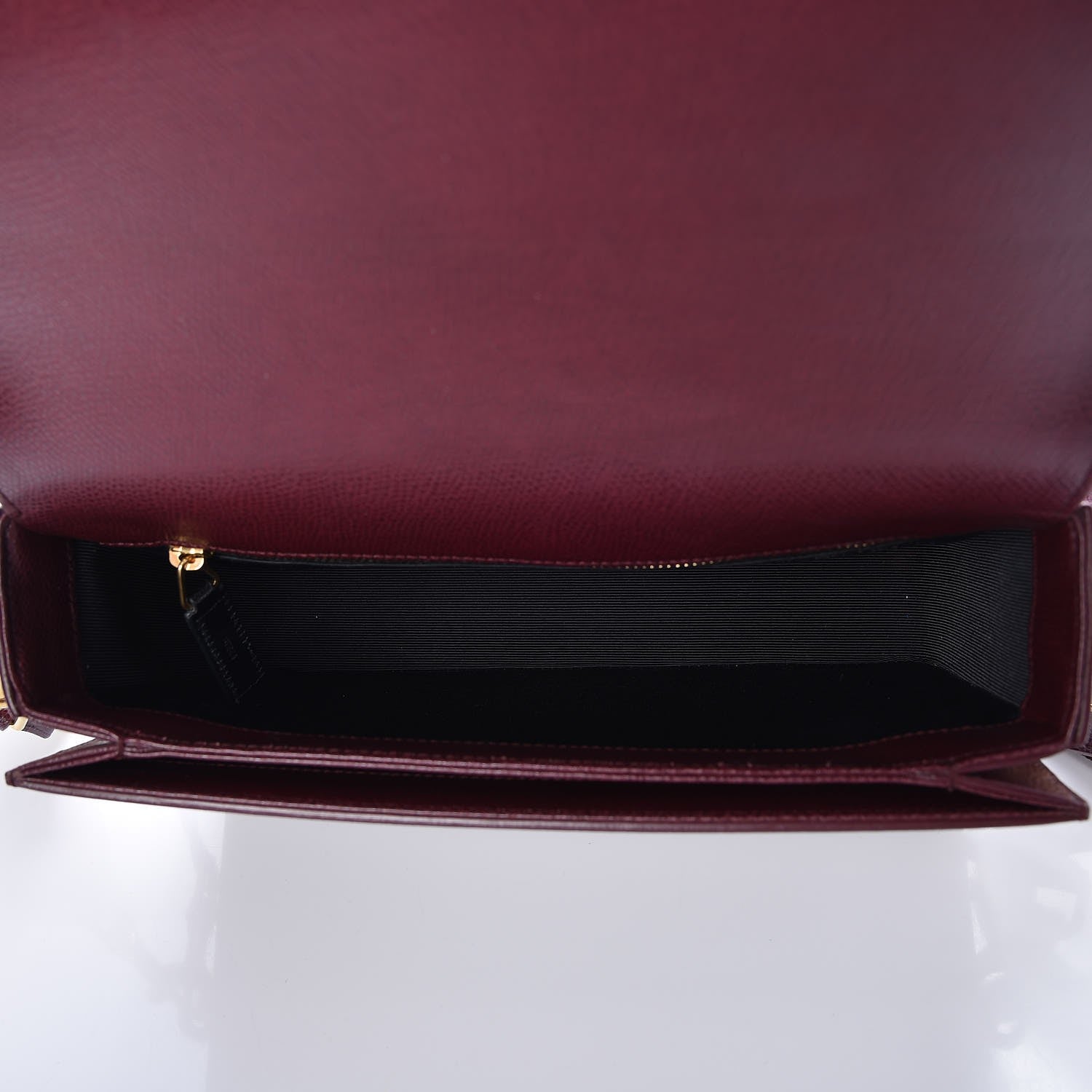 Saint Laurent Textured Calfskin Medium Classic Monogram Universite Bag Dark Red 6 of 7