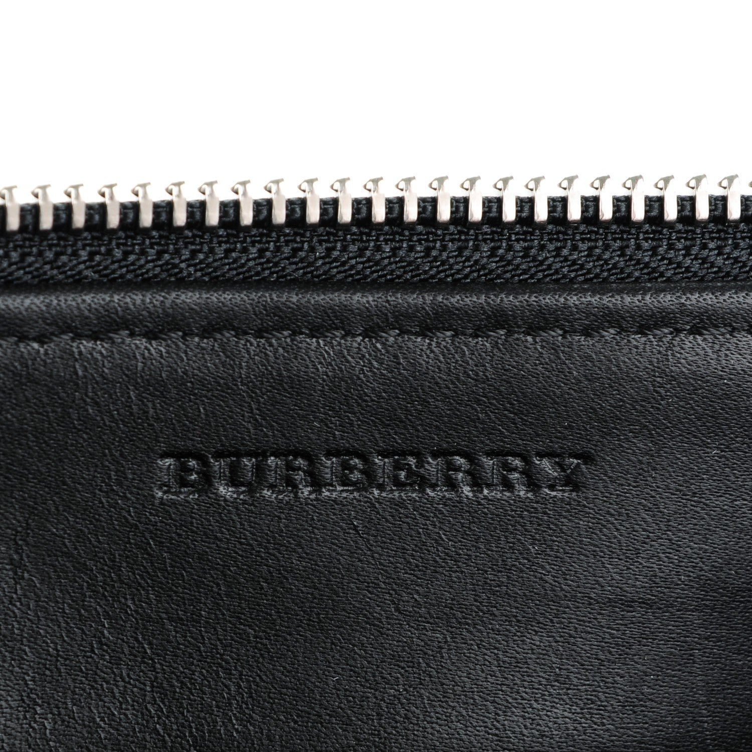 Burberry Mega Check Peyton Crossbody Clutch Bag Black 6 of 8