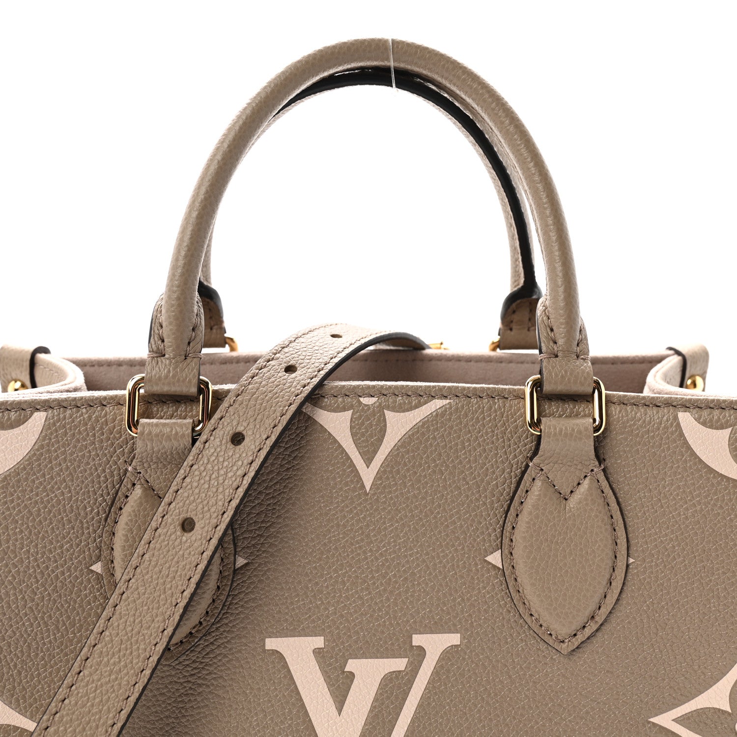 Louis Vuitton Empreinte Monogram Giant Onthego PM Tourterelle Creme 7 of 9
