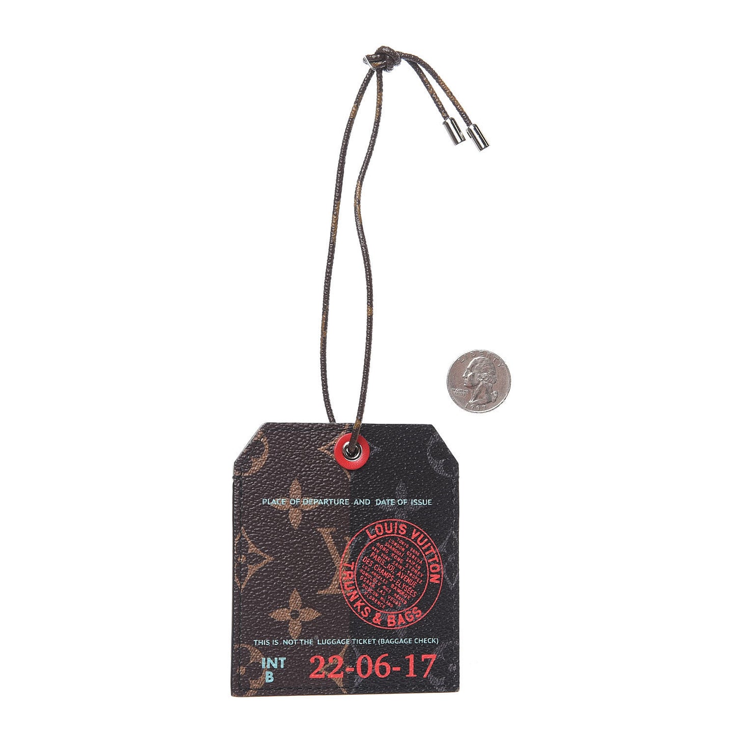 Monogram Shanghai Name Tag