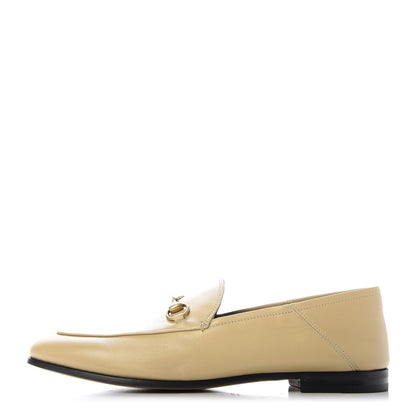 Gucci Lambskin Womens Brixton Horsebit Loafers 40 Wheat 1 of 9