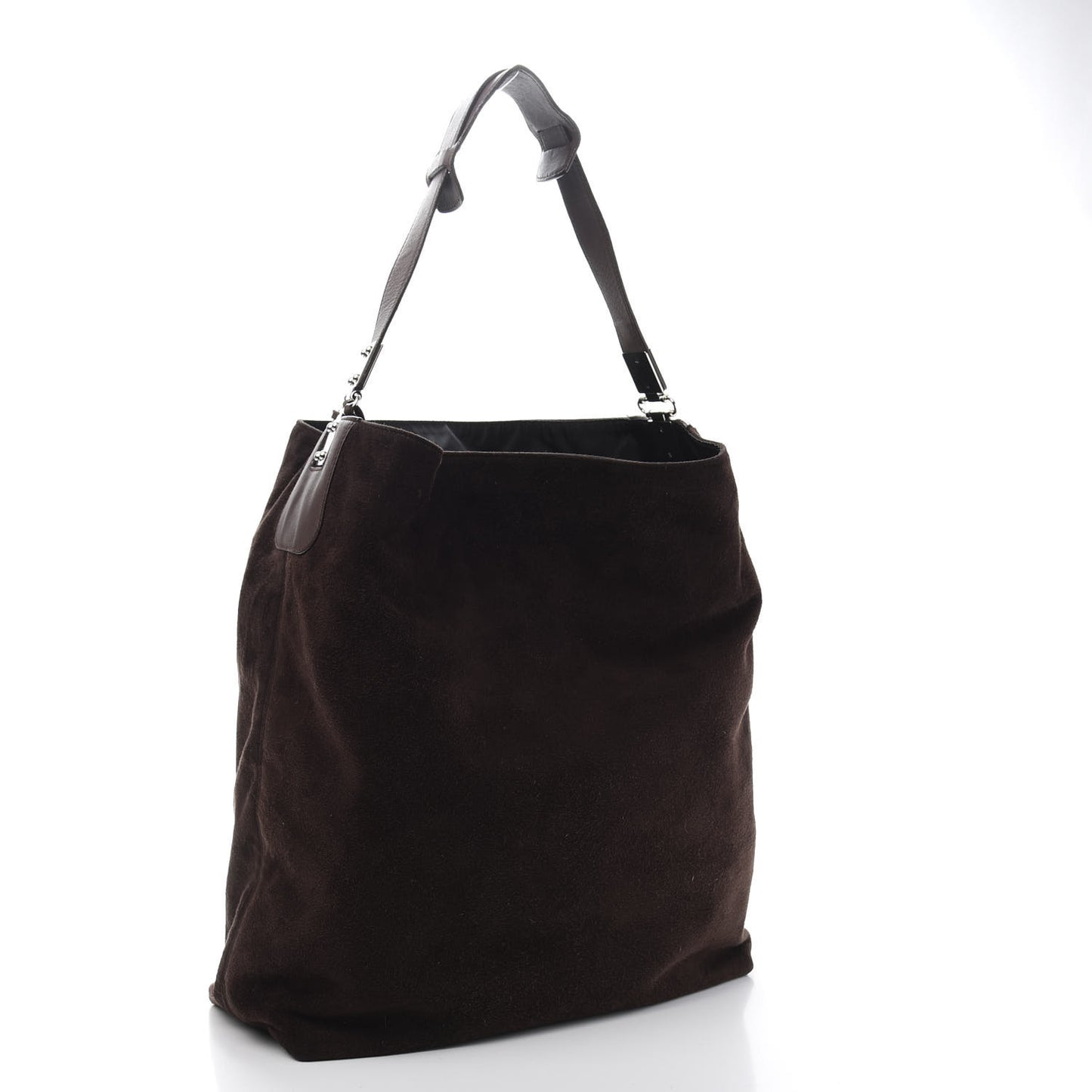 Suede Calfskin B Hobo Brown