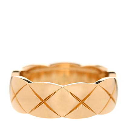 Chanel 18K Yellow Gold Diamond Small Coco Crush Ring 52 6 3 of 7