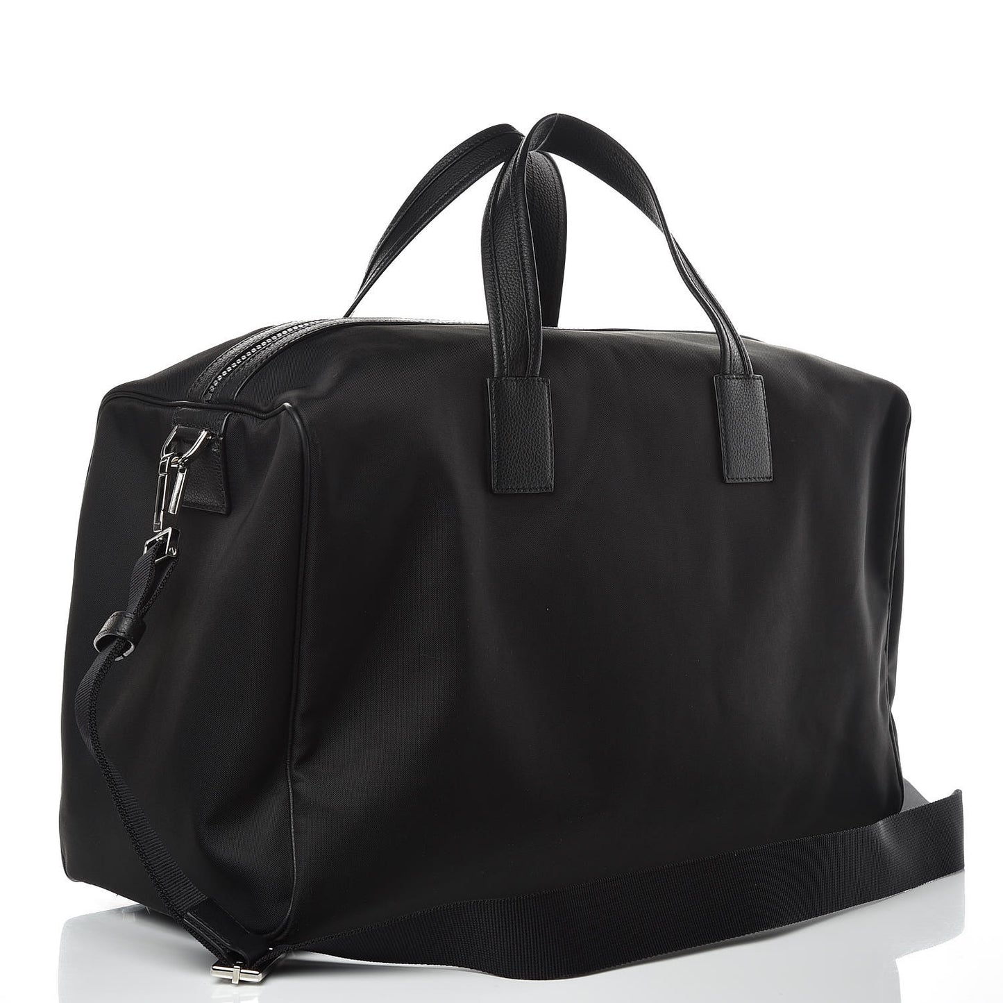 X KAWS Nylon Calfskin Logo Bee Duffle Black