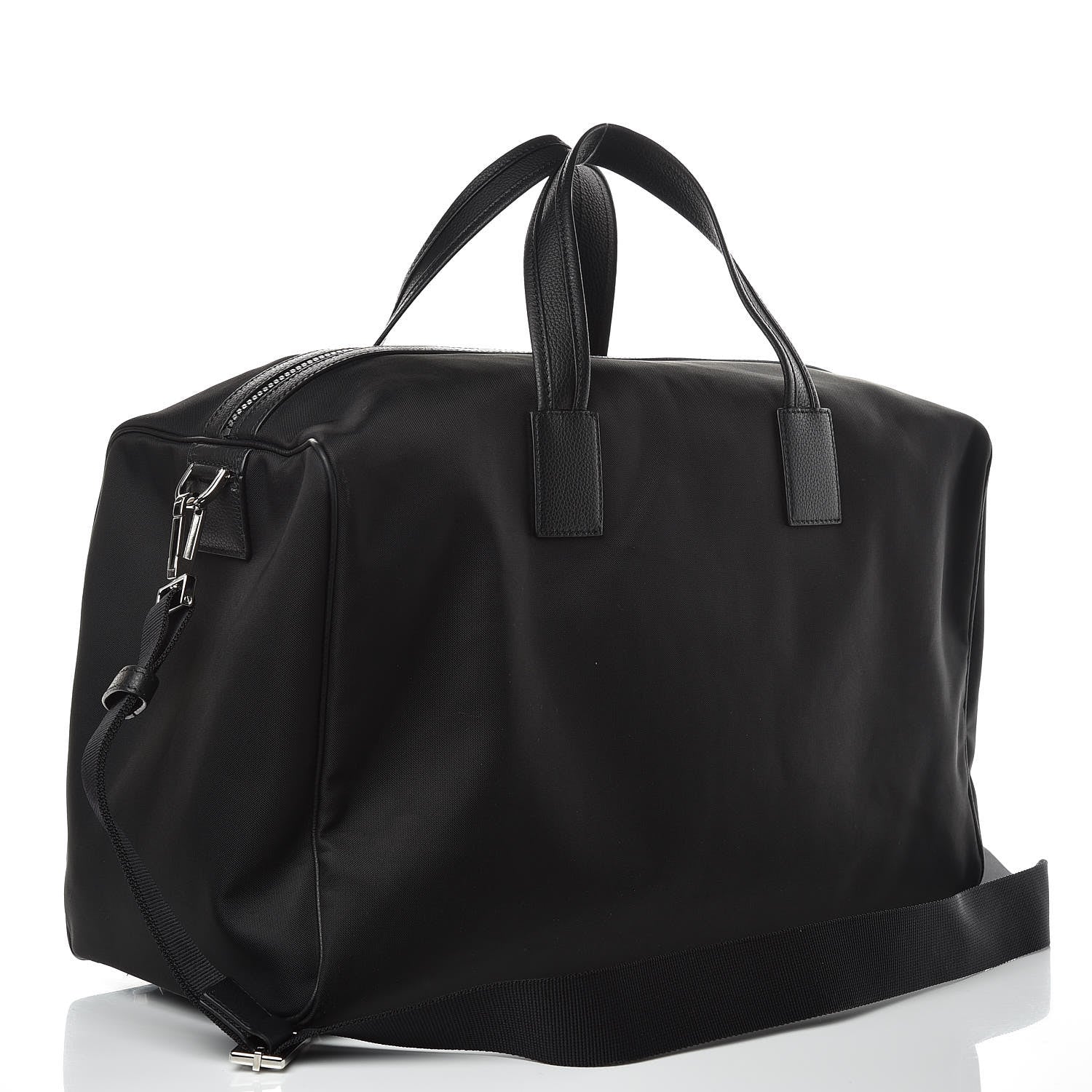 Christian Dior X KAWS Nylon Calfskin Logo Bee Duffle Black 3 of 9