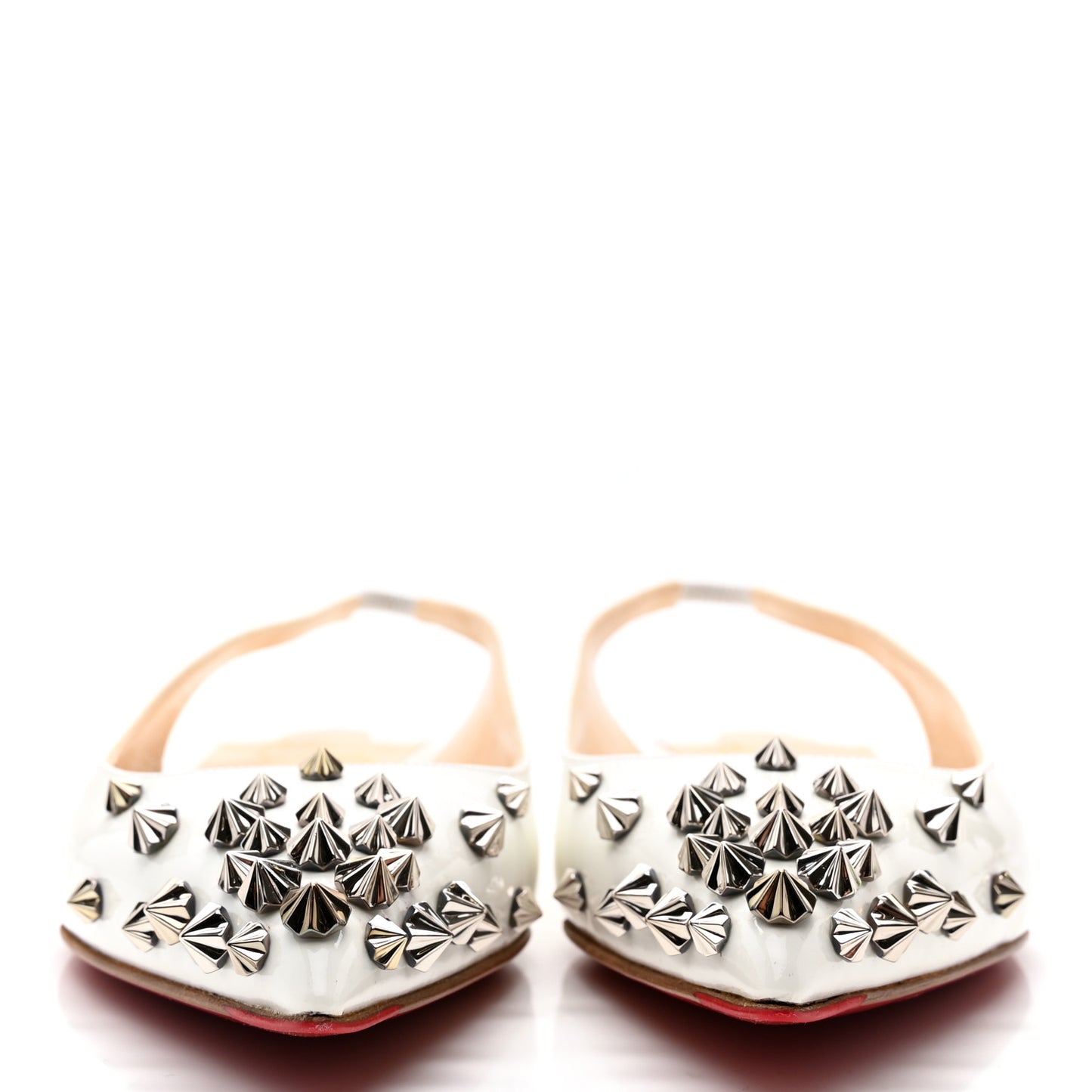 Patent Drama Sling Flats 35.5 Latte Silver