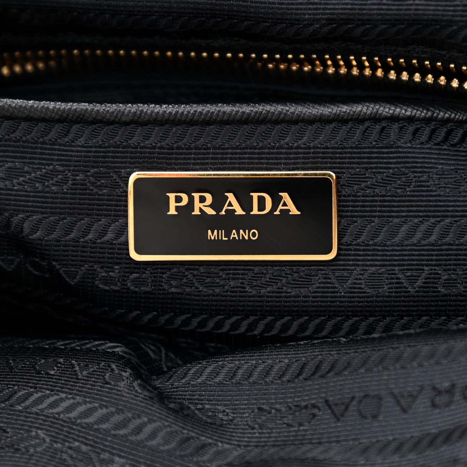 Prada Tessuto Nylon Saffiano Tote Black 6 of 12