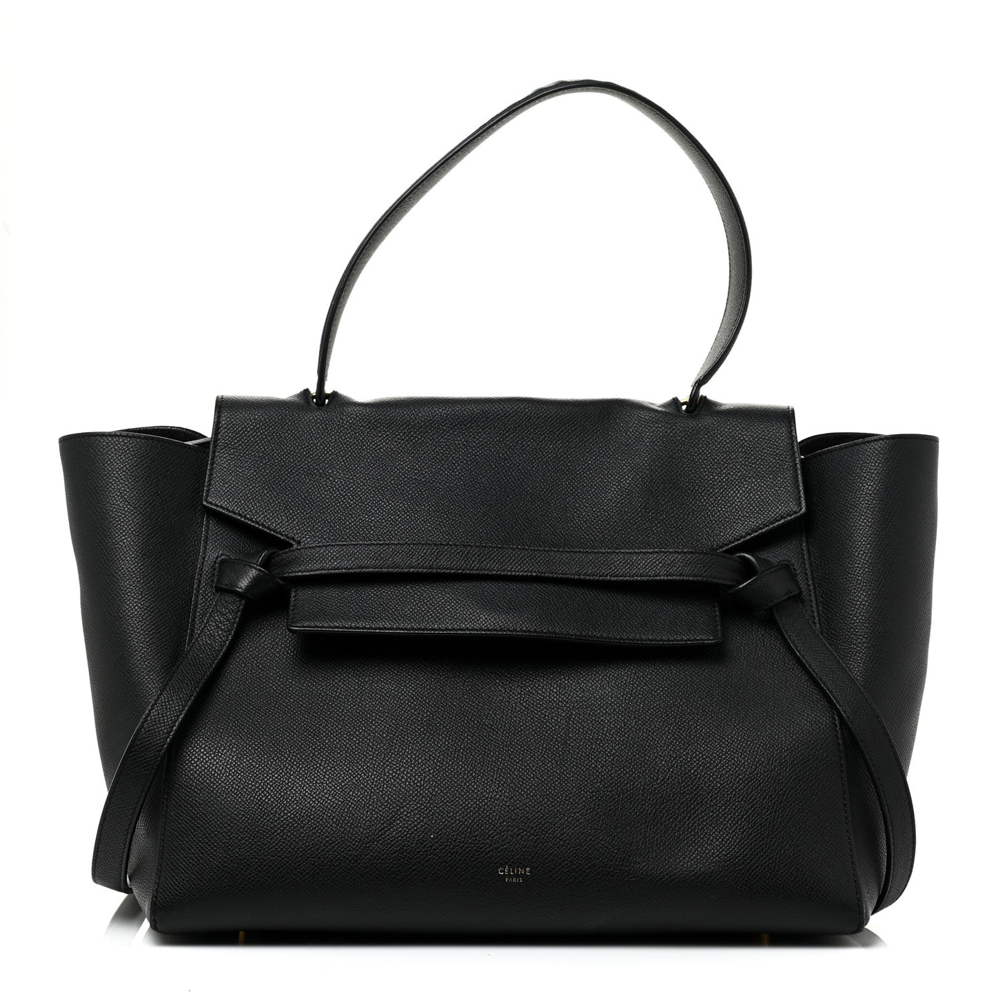 Grained Calfskin Small Belt Bag Black