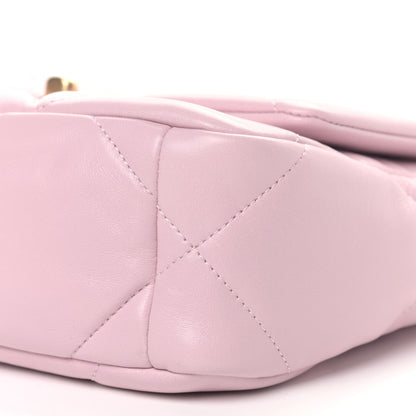 Chanel Lambskin Quilted Medium Chanel 19 Flap Light Pink 9 of 9