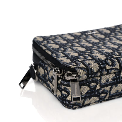 Christian Dior Oblique Pouch Navy Blue 11 of 15