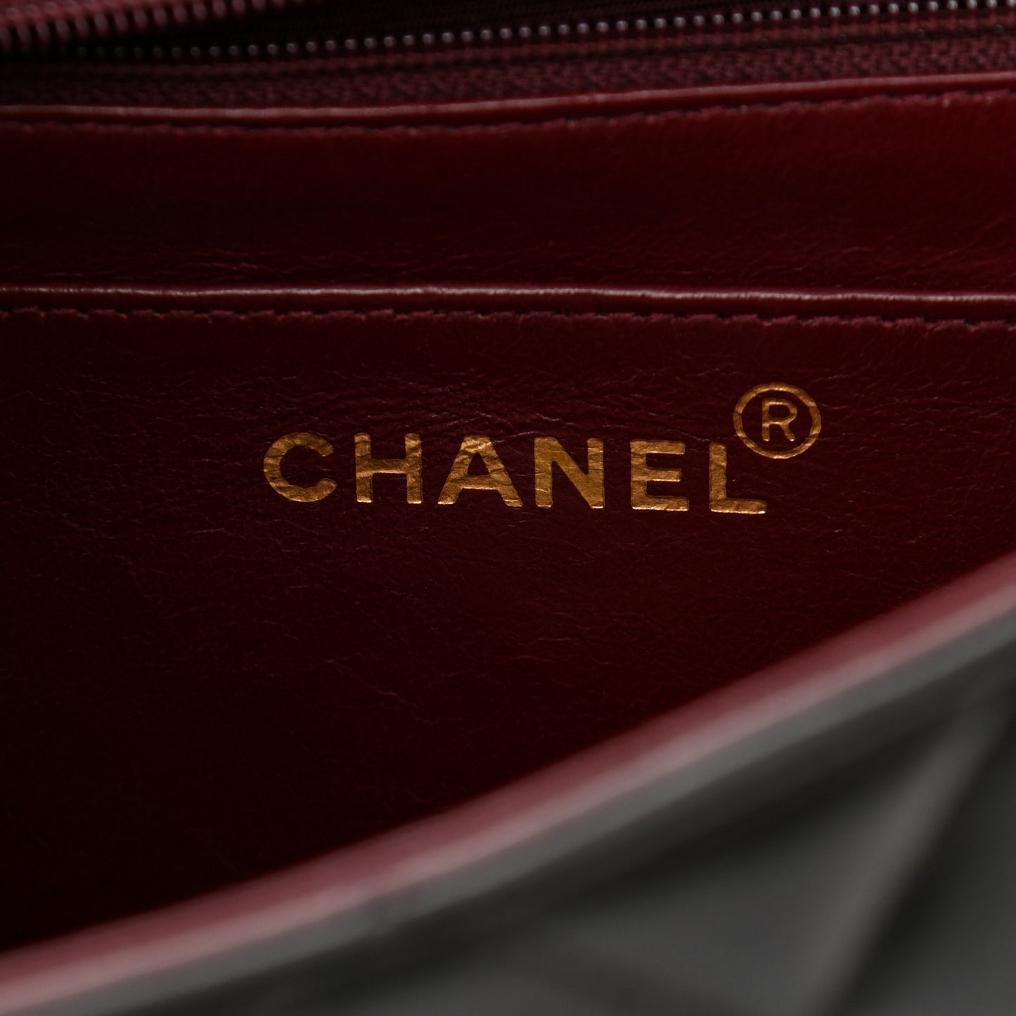 Lambskin Quilted Small Single Flap Brown