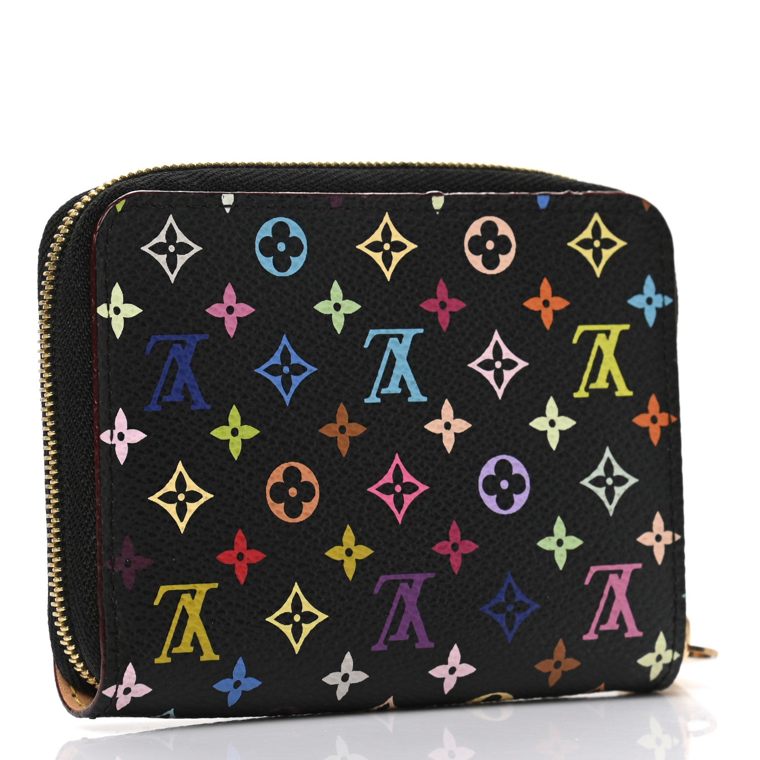 Louis Vuitton Monogram Multicolor Zippy Coin Purse Black 3 of 9