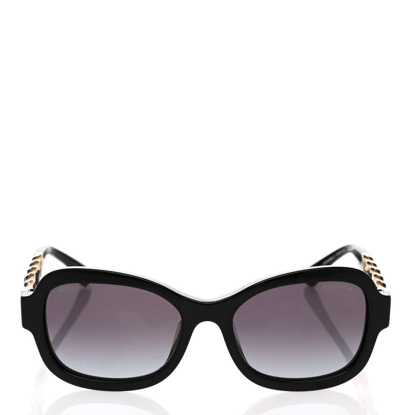 Acetate Chain Sunglasses 5465-Q-A Black