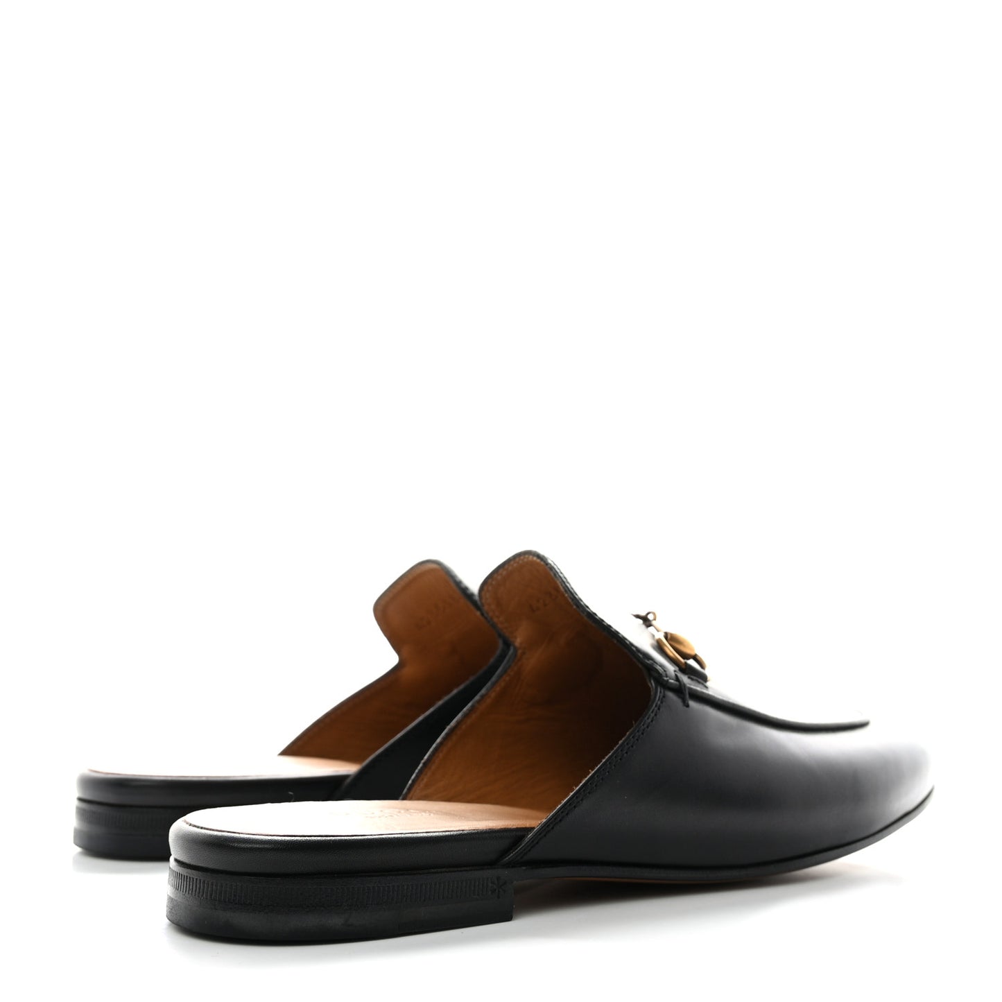 Calfskin Womens Princetown Slippers 39 Black