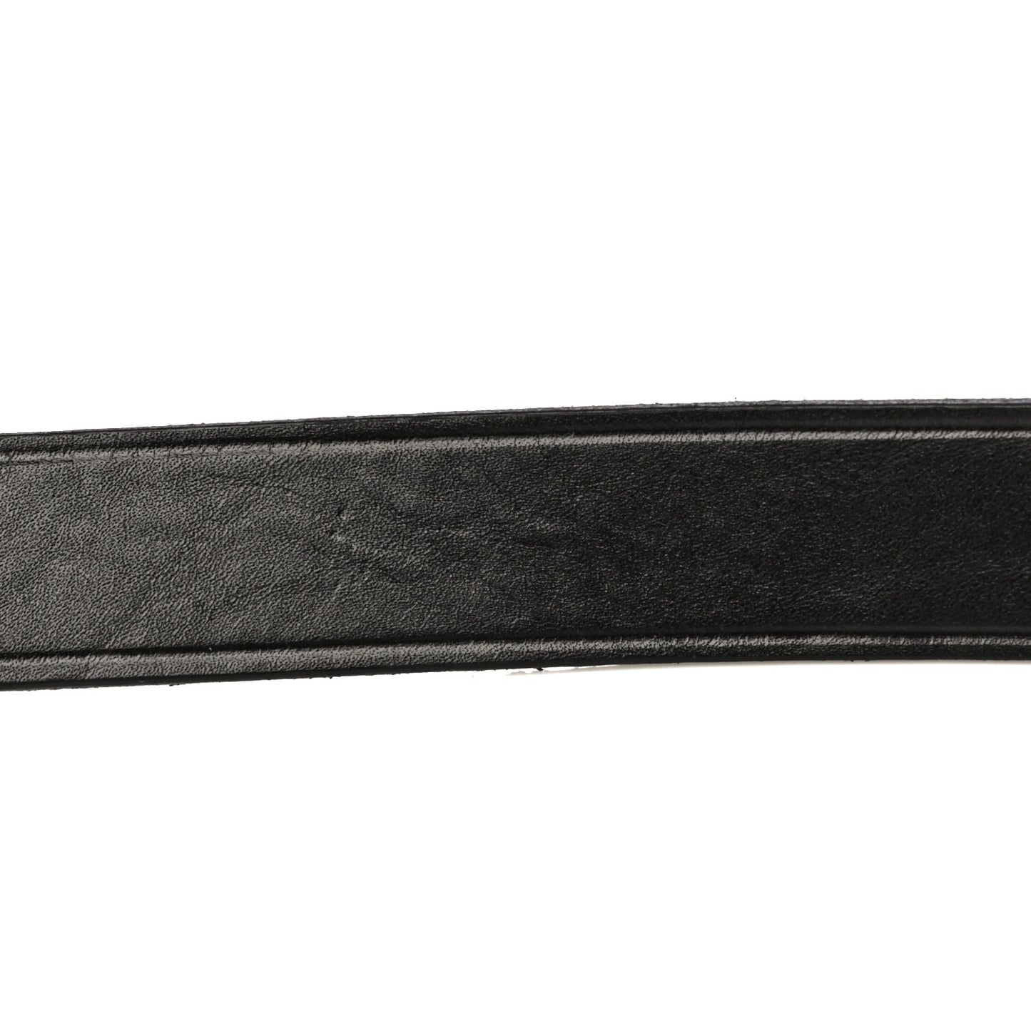Smooth Calfskin Square Buckle Belt 95 Black