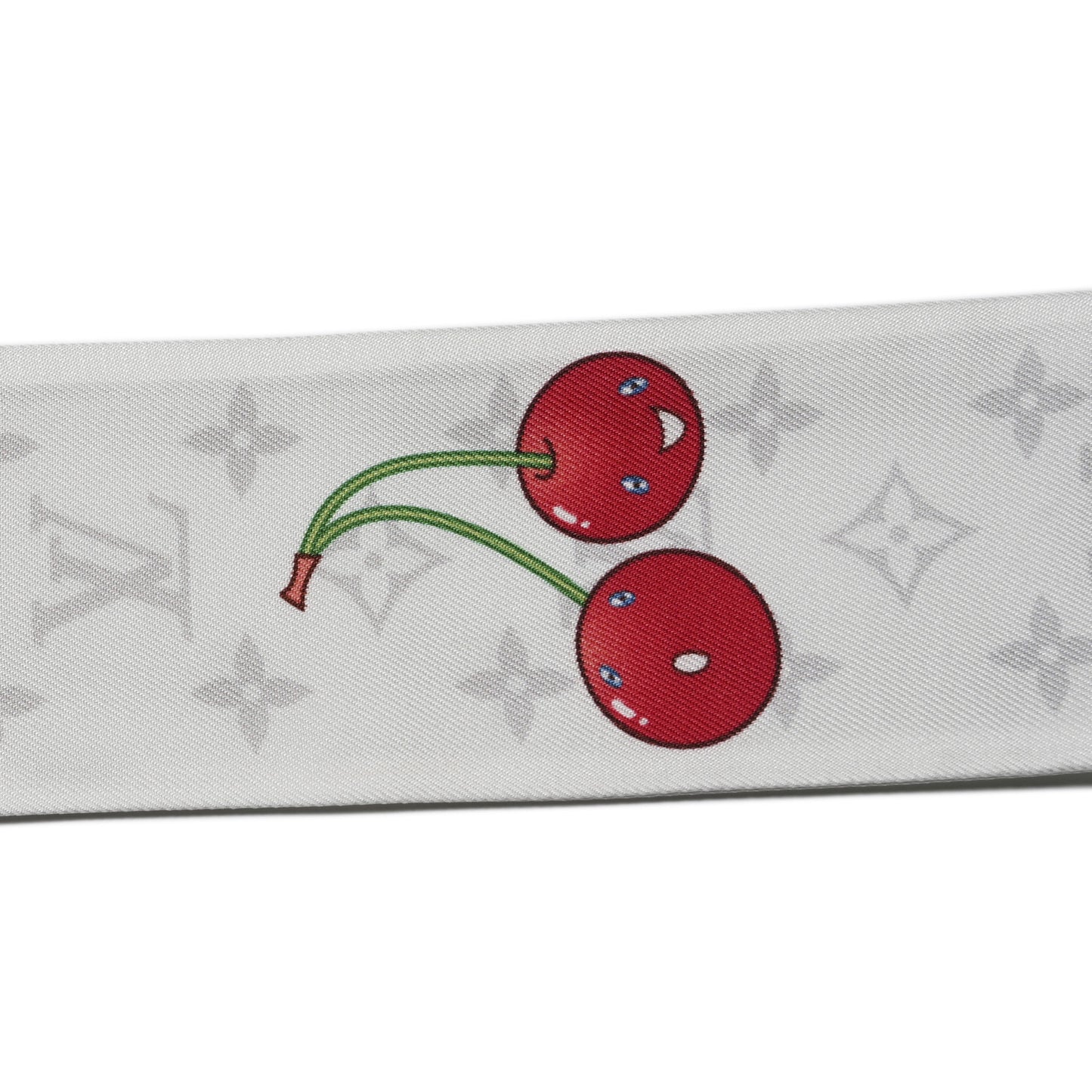 LV X TM Silk Monogram Cerises Bandeau White