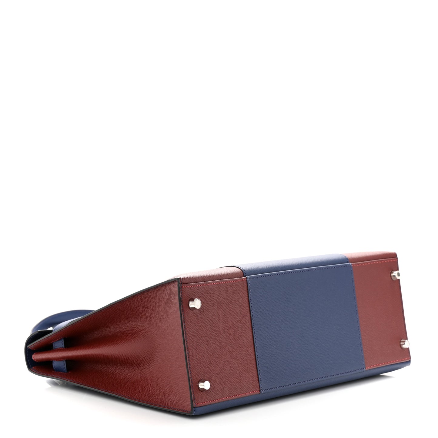 Epsom Flag Kelly Sellier 35 Rouge H Bleu Saphir