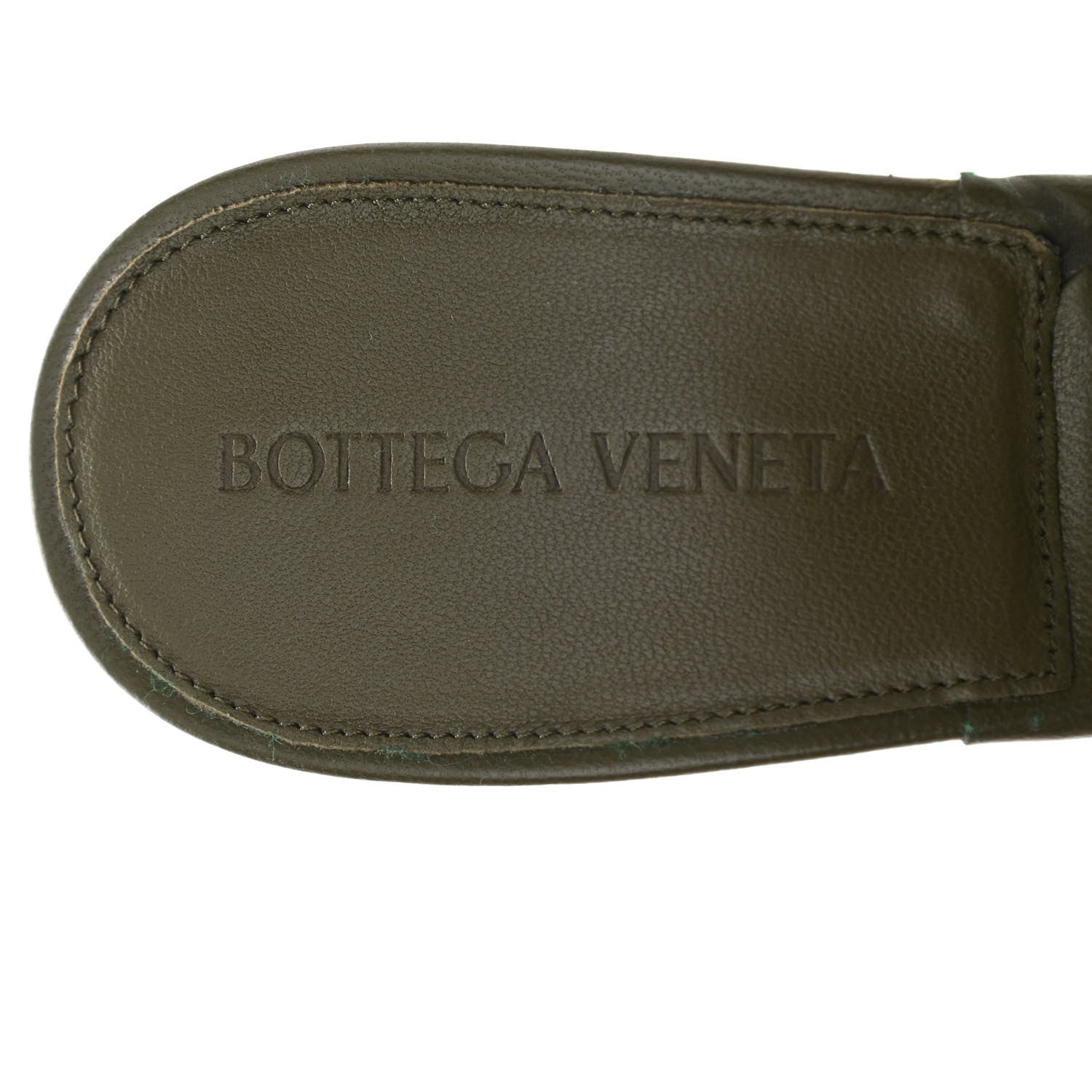 Bottega Veneta Nappa Quilted Rubber Lido Mule Sandals 38 Khaki 7 of 7