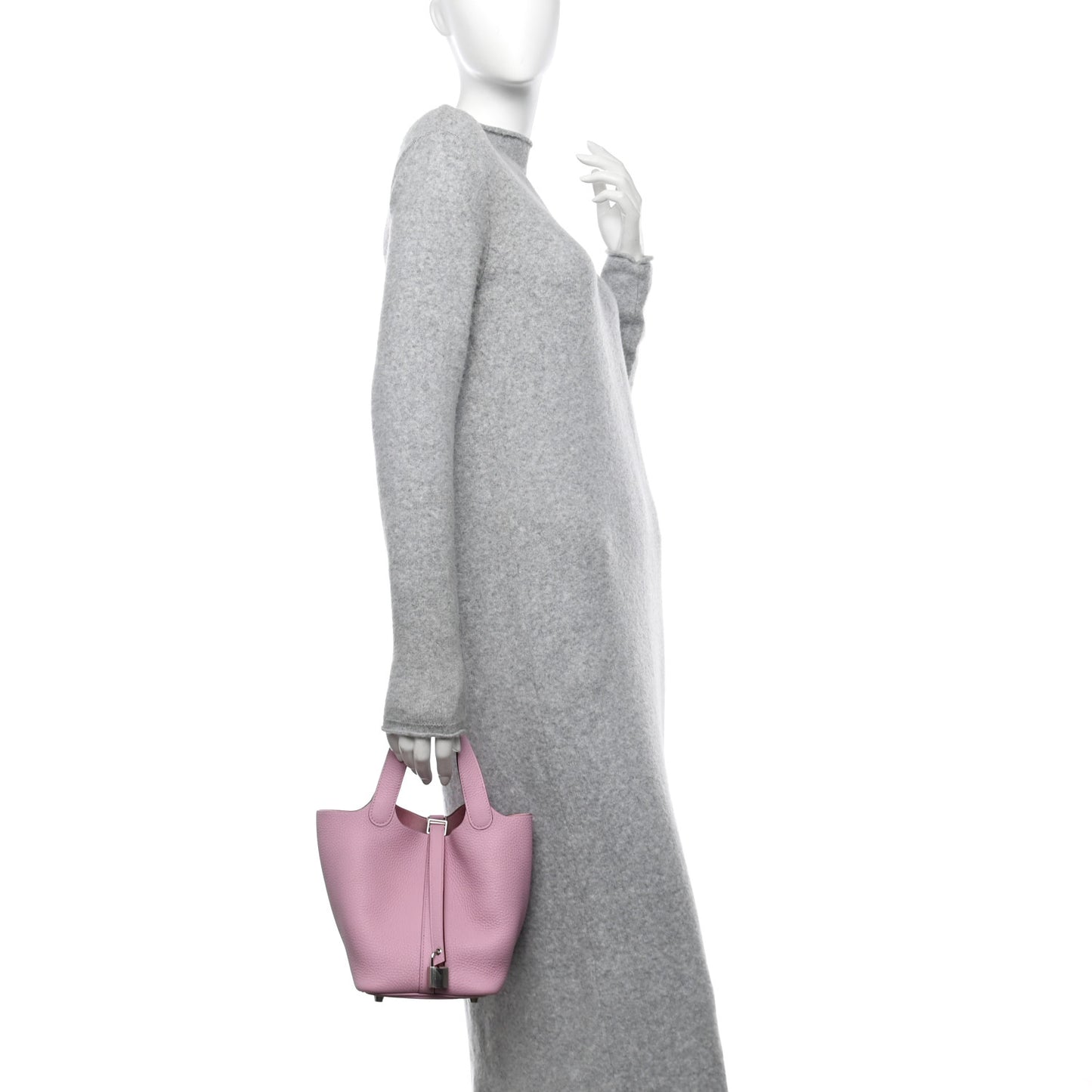 Taurillon Clemence Picotin Lock 18 PM Mauve Sylvestre